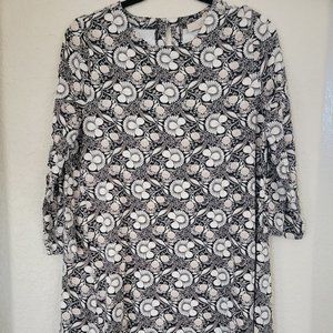Loft 3/4 Sleeve Jersey Swing Dress